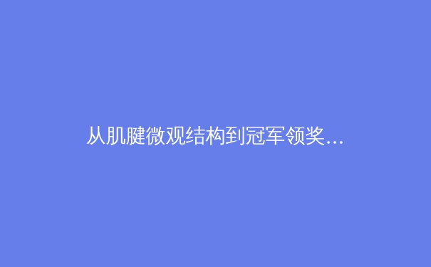 从肌腱微观结构到冠军领奖台：运动科学如何重塑现代体育竞争格局 - 3